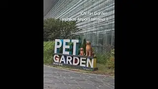 Traveling with a dog #incheoninternationalairport #terminal1#petgarden #dogtravel