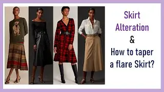 Skirt Alterations. How to taper a flare skirt?