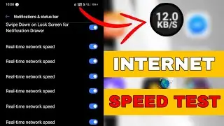 Real-time network speed on off settings // INTERNET KB/S AND INTERNET MB/S #kbs #mbs #setting