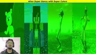 PatilaVs Minecraft vs Dame tu cosita vs Gummy bear 4 Super Colors effects Challenge #50