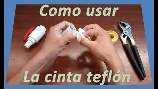 COMO USAR CINTA TEFLÓN de manera correcta en gasfitería o plomería