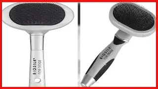 BioSilk for Pets Slicker Dog Brush for Pet Hair Removal | Removes Mats, Tangles & Loose Hair with