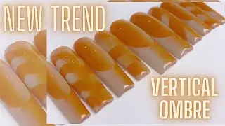HOW TO: VERTICAL OMBR&Eacute; FRENCH DESIGN || TRENDY NAIL ART|| TIPS & TRICKS