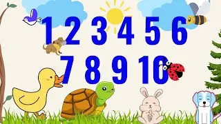 Counting numbers 1-10 Adventure with Quacky ,fun sounds and animals
