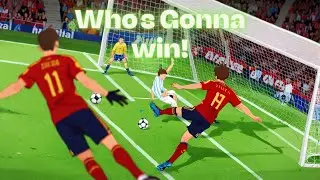 Watch the hilarious clash football #funnyfootball#footballcomedy#soccerfails#spainvsargentina