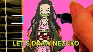 Let&rsquo;s draw Nezuko | Demon Slayer #anime #demonslayer #fanart #drawingtutorials 