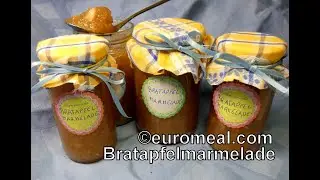 Bratapfelmarmelade, süß und lecker im Glas haltbar gemacht - euromeal.com