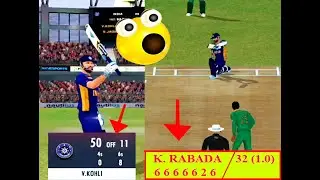 Virat kholi🔥🔥 Crazy Batting Run 50*(10)Balls #realcricket22  #realcricketupdate