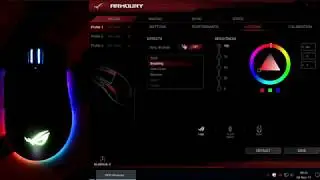 ASUS ROG Gladius II RGB LED lighting effects