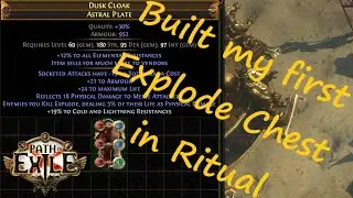 Path of Exile Built my first Explode Chest in Ritual League