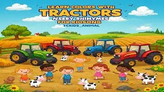 Learn Colors with Tractors 🌈 Nursery Rhymes & Kids Songs | TCKIDS_ANIMAL