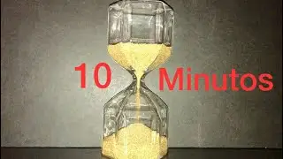 Reloj de arena cron&oacute;metro temporizador 10m con alarma. 10 minutes sand timer with alarm