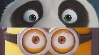 Po vs. Minion: Kung Fu Staring Contest Challenge | Braden Spainhower
