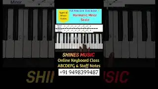 Harmonic Minor scale formula