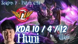 SKT T1 Huni ILLAOI vs MAOKAI Top - Patch 6.24 KR Ranked