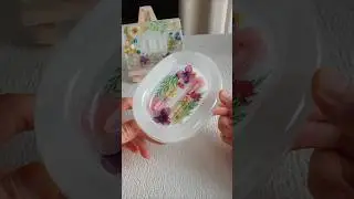 Pressed Flower Resin Soap Tray