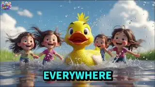 Little Duck and Kids Run Together | Fun Animated Nursery Rhyme | Rhyme Land