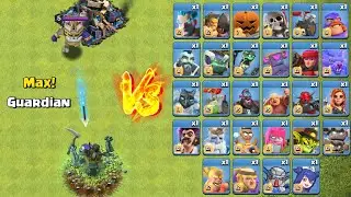 All Max Temporary Troops VS Th 18 Max Longshot Guardian! Clash of Clans
