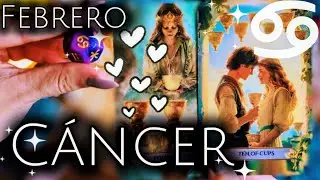 CÁNCER ♋️ FEBRERO TE PIDE VALENTÍA PARA VIVIRLO ❤️‍🔥LO QUE VIENE ES GRANDE😳!!! Tarot Amor