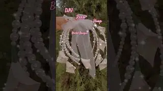 DIY pearl Hoop Bridal Bouquet | Elegant Wedding Trend to 2025👌💰#bridal #pearlcollection #shortvideo