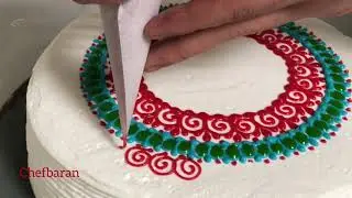 Mandala tekniği ile pasta süsleme dekorlama