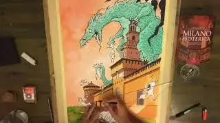 DRAWING DRAGON HUNTING THE DEMONS FROM THE MILAN&rsquo;S CASTLE