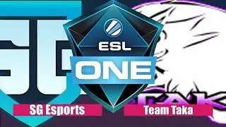 SG Esports vs Team Taka Game 1 , ESL One Hamburg 2017