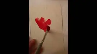 Painting with acrylic paint. draft