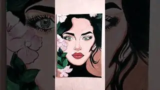 Portrait grid method#satifying #potrait #art #drawing #youtubevideo #shorts
