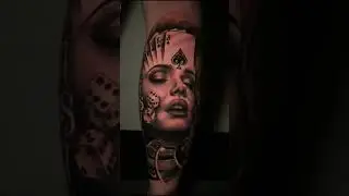 🎰 Casino Gamble Style Tattoo By Boontattoos #tattuba #tattoo #tattooartist #shorts #gamble #casino