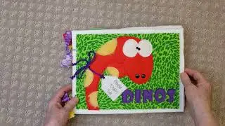 PLEASE TOUCH THE DINOS Quiet Book by LindyJ Design at Etsy.com