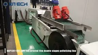 KCP120 +150 LDPE Ink/Printed Films Double Stages Pelletizing Line