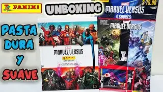 MARVEL VERSUS ÁLBUM PASTA DURA Y SUAVE / PANINI UNBOXING + BLISTER (50 ESTAMPAS)