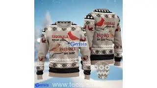 Cardinal Birds Cardinals Appear When Loved Ones Are Near Ugly Xmas Sweater Men