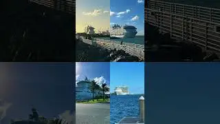 Cruise ships in Port Canaveral 😍#wonderoftheseas #oasisclass #largestcruiseshipintheworld #portcanav