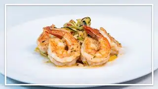 Zucchini Noodles w/ Lemon Garlic Shrimp | #shorts Cooking Panda