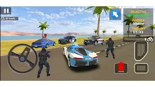 Police Car Chase Cop Simulator New Update | Cornered Crime Car - Android Gameplay