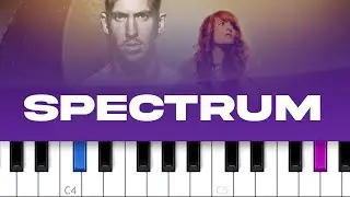Florence + The Machine - Spectrum (Say My Name) (Calvin Harris remix) (piano tutorial)