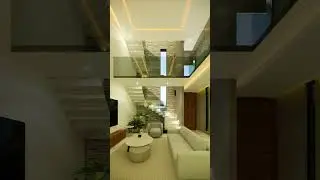 DISE&Ntilde;O CON DOBLE ALTURA 🔥🔥🔥 DISE&Ntilde;O DE ESCALERAS + ESTANCIA #arquitectura #dise&ntilde;odeinteriores #dise&ntilde;o