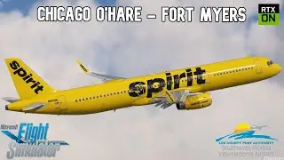 My IRL Florida Vacation Flight | Fenix A321S | Chicago - Fort Myers | VATSIM | KORD - KRSW