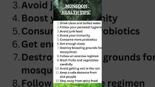 Monsoon health tips#shorts