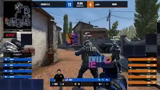 MiBR vs Chaos (CS_Summit 6 upset) Last map inferno - Potter forgot the mic is open