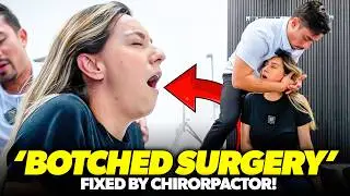 *FAILED JAW SURGERY* GAVE HER 22+ YEARS OF MIGRAINES! 😭😱 | Asmr Chiropractic Back Pain | Dr Liu