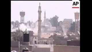 Dramatic new video shows explosions and heavy smoke, and gunfire can be heard in Tripoli as reports