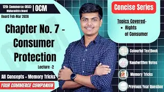 Chapter no. 7-Rights of Consumer | OCM |12th HSC Commerce Maha Board | Your Commerce Companion | YCC