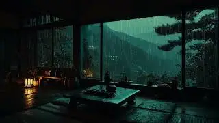 Rain Sounds for Deep Focus in a Dark Room (No Ads) Study & Work Ambience