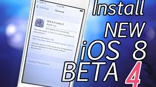 How To Install NEW iOS 8 Beta 4 FREE Without UDID & See New Features
