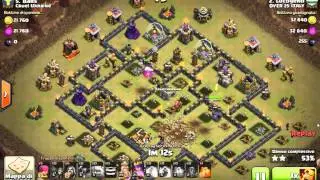 Clash Of Clans | TH10 vs TH9 ANTI 3 GOWIPE Eroi 25/21