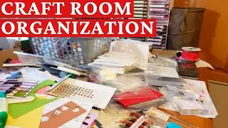 Craft Table Cleanup & LOADS of Craft Room Organization Tips!