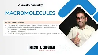 MACROMOLECULES, O Level Chemistry - Complete Lecture (Urdu)